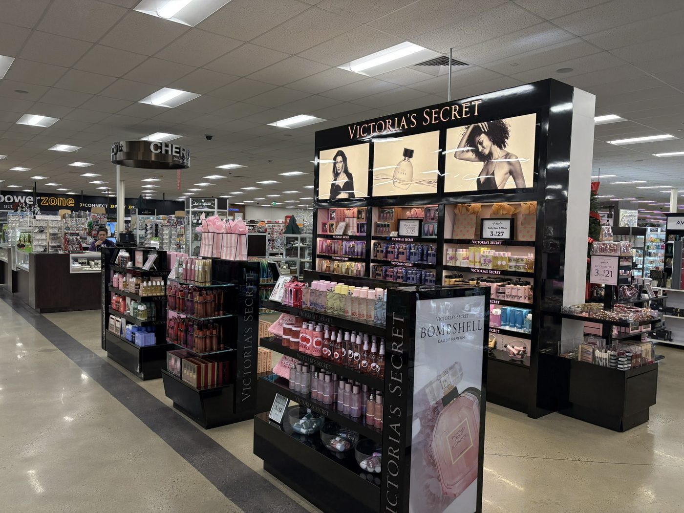 Victoria's Secret in-store fixture and product display